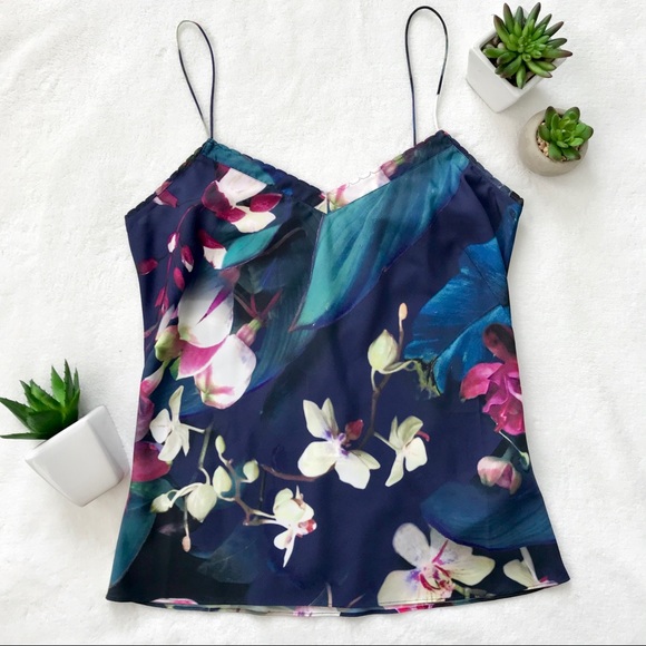 Ted Baker London Tops - NWT Ted Baker floral printed scalloped edge cami
